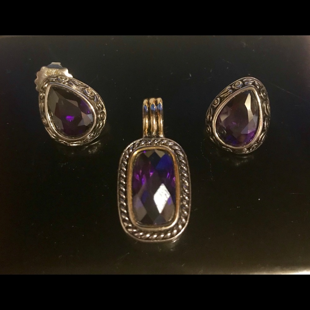 Pendant and earrings. Make me an offer!